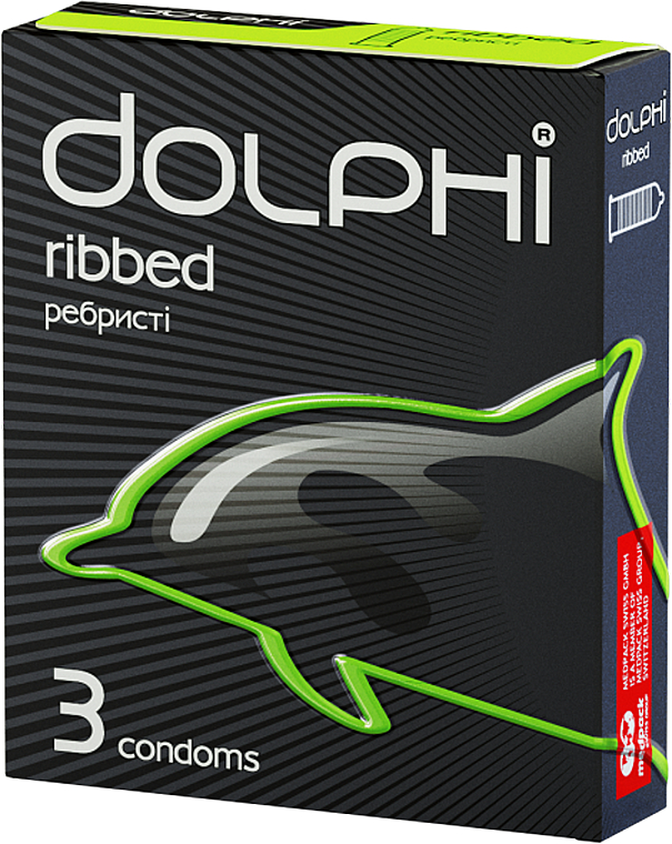 Презервативы "Ribbed" - Dolphi — фото N1
