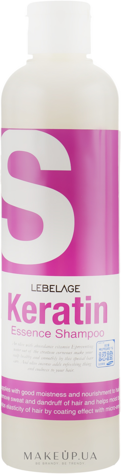 Шампунь для волосся - Lebelage Keratin Essence Shampoo — фото 300ml