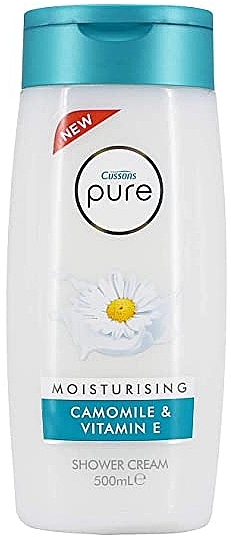 Крем-гель для душу - Cussons Pure Shower Cream Moisturising Camomile & Vitamin E — фото N1
