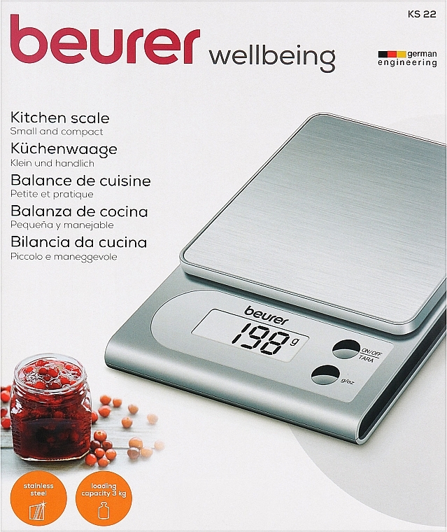 Весы кухонные электронные KS 22 - Beurer KS 22 — фото N1