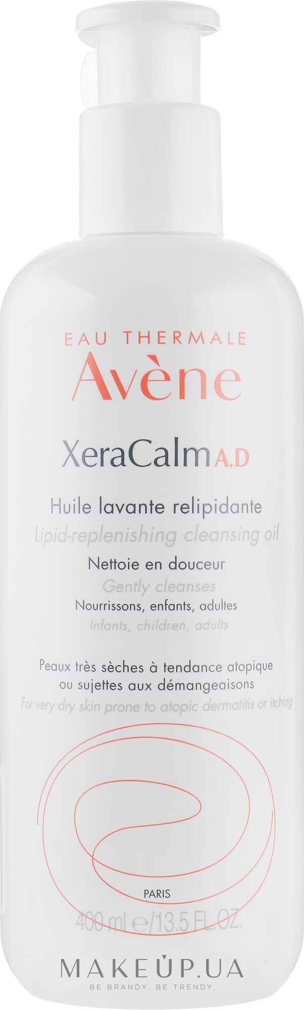 Очищаюче масло для сухої шкіри - Avene XeraCalm A.D Lipid-Replenishing Cleansing Oil — фото 400ml