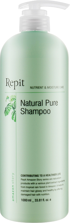 Шампунь для поврежденных и нормальных волос - Repit Natural Pure Shampoo Amazon Story — фото N3