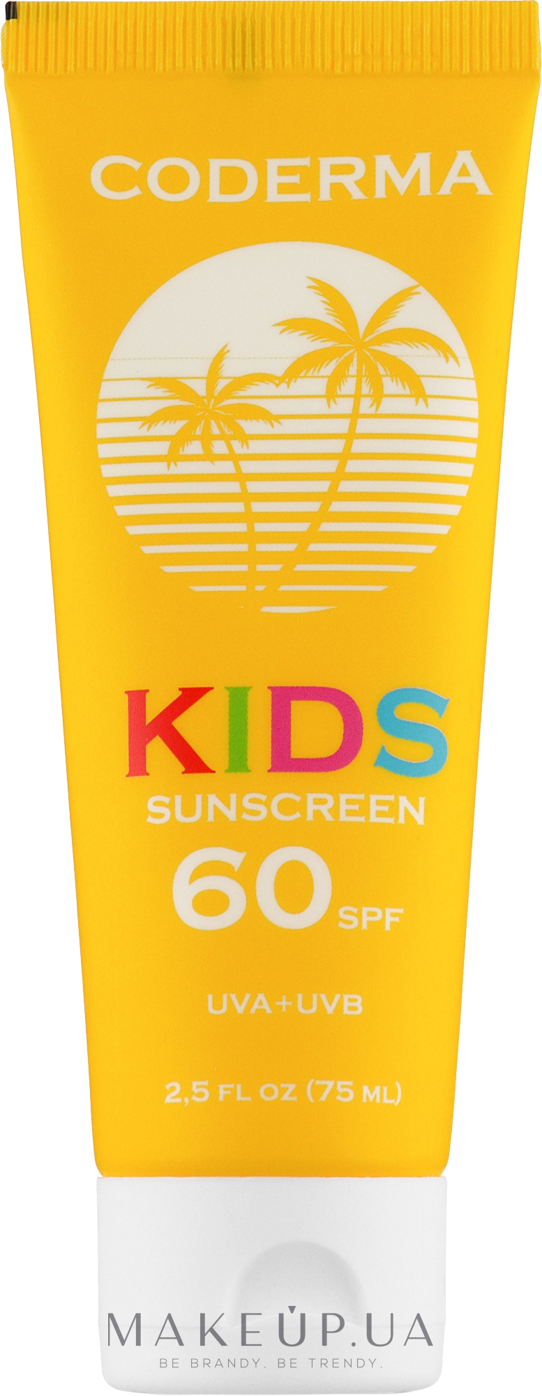 Сонцезахисний дитячий крем - Coderma Kids Sunscreen SPF 60 — фото 75ml