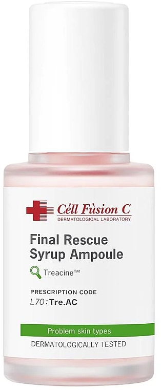 Сыворотка для проблемной кожи лица с несовершенствами - Cell Fusion C Final Rescue Syrup Ampoule  — фото N1