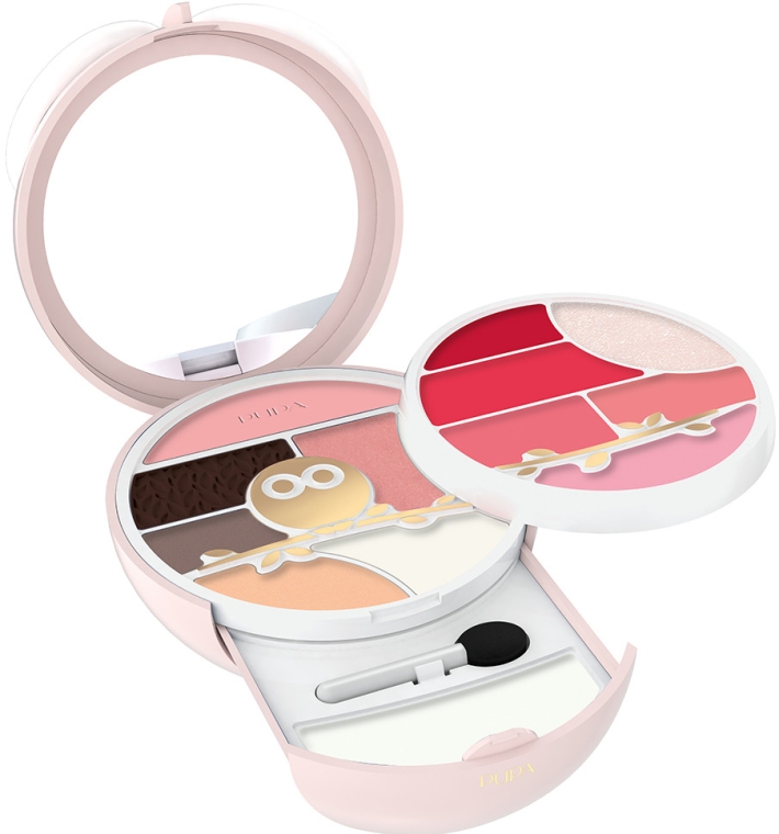 Набор для макияжа лица глаз и губ - Pupa Owl 3 Face Eyes & Lips Beauty Kit — фото N3