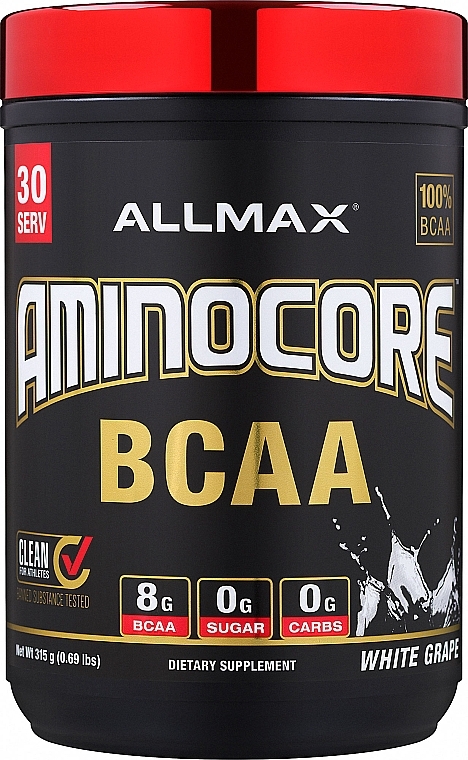 ВСАА с витаминами, белый виноград - AllMax Nutrition Aminocore BCAA  — фото N1