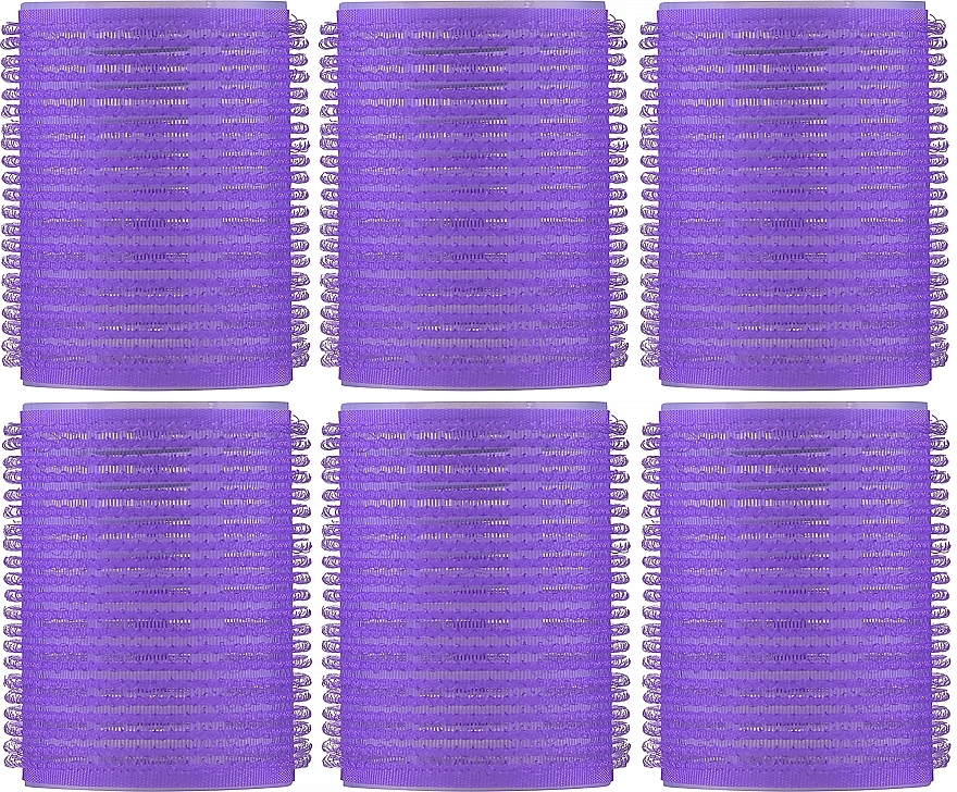 Бігуді-липучки м'які, d44 мм, фіолетові - Xhair — фото N1