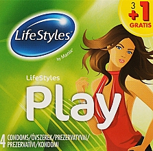 Парфумерія, косметика Презервативи, 3+1 шт. - LifeStyles Play