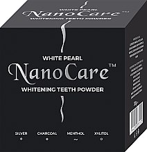 Отбеливающий зубной порошок - VitalCare White Pearl NanoCare Charcoal Teeth Powder — фото N2