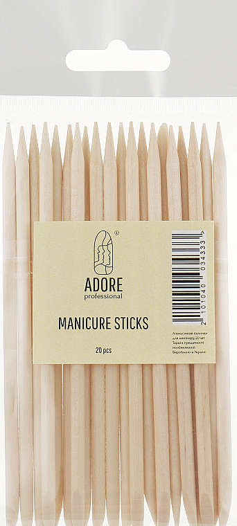 Апельсиновые палочки для маникюра, 11,5 см - Adore Professional Manicure Sticks — фото N1