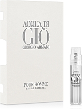 Духи, Парфюмерия, косметика Giorgio Armani Acqua di Gio Pour Homme - Туалетная вода (пробник)