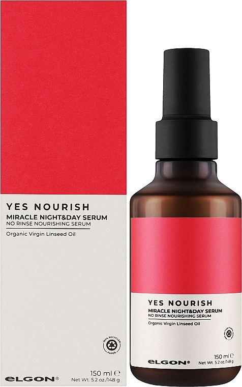 Сыворотка для питания волос "День и ночь" - Elgon Yes Nourish Miracle Night & Day Serum — фото N2