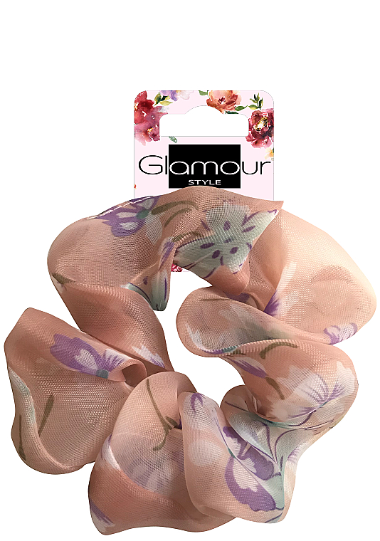 Резинка для волос, 417614, розовая - Glamour — фото N1