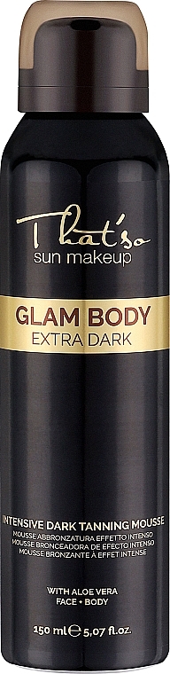 Мус-автозасмага для гламурної бронзової засмаги, Extra Dark - That's So Glam Body Mousse — фото N1