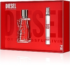 Diesel D Red - Набор (edp/50ml + edp/10ml) — фото N2