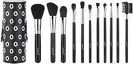 Набор для макияжа, черный - Sibel Cosmetic Brushes Black Swan — фото N1