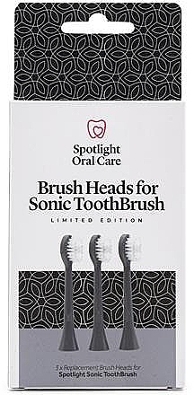 Сменные насадки для электрической зубной щетки, серые - Spotlight Oral Care Sonic Head Replacements In Graphite Grey — фото N1