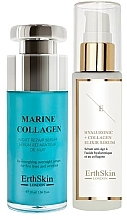 Набір - ErthSkin London Hyaluronic acid & Collagen Serum + Marine Collagen Night Repair Serum Set (f/ser/30ml + f/ser/60ml) — фото N1