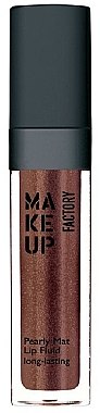 Перламутровий блиск-флюїд для губ - Make Up Factory Pearly Mat Lip Fluid Longlasting — фото N1