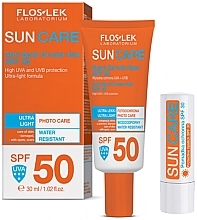 Парфумерія, косметика Набір - Floslek Sun Care (cr/gel/30ml + lip/balm/10g)