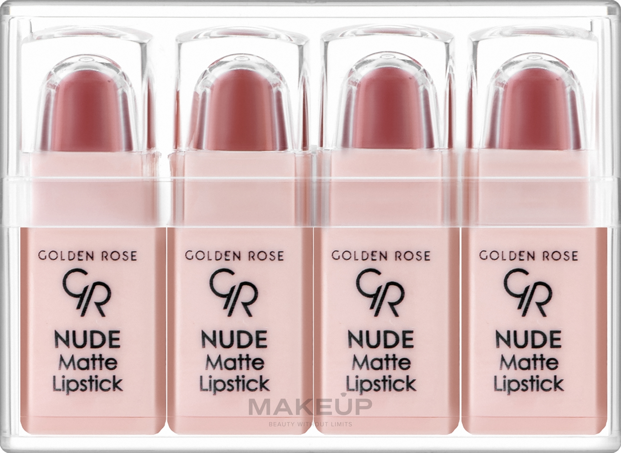 Набір помад для губ - Golden Rose Nude Matte Lipstick — фото 4шт