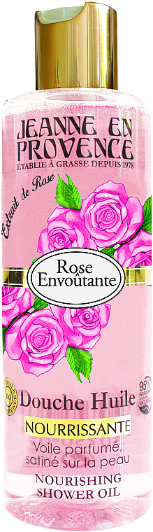 Олія для душу "Троянда" - Jeanne en Provence Rose Nourishing Shower Oil — фото N1