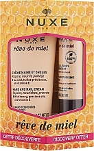 Духи, Парфюмерия, косметика Набор - Nuxe Reve De Miel (h/cr/30ml + lip/stick/4g)