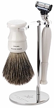 Набор для бритья - Acca Kappa Mach 3 Set (razor/1pc + brush/1pc + stand/1pc) — фото N1