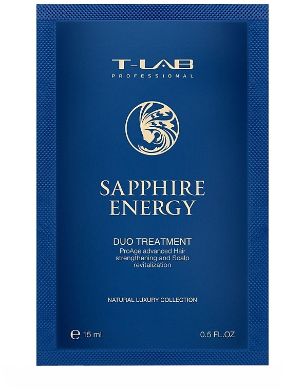 Кондиціонер для зміцнення волосся - T-LAB Professional Sapphire Energy Duo Treatment (пробник) — фото N1