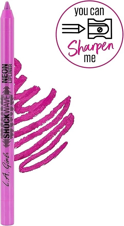 Олівець для губ - L.A. Girl Shockwave Neon Lip Liner — фото N3