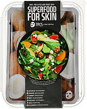 Духи, Парфюмерия, косметика Набор - Superfood Salad For Skin Grey Polluted And Dried Skin (mask/7x25ml)