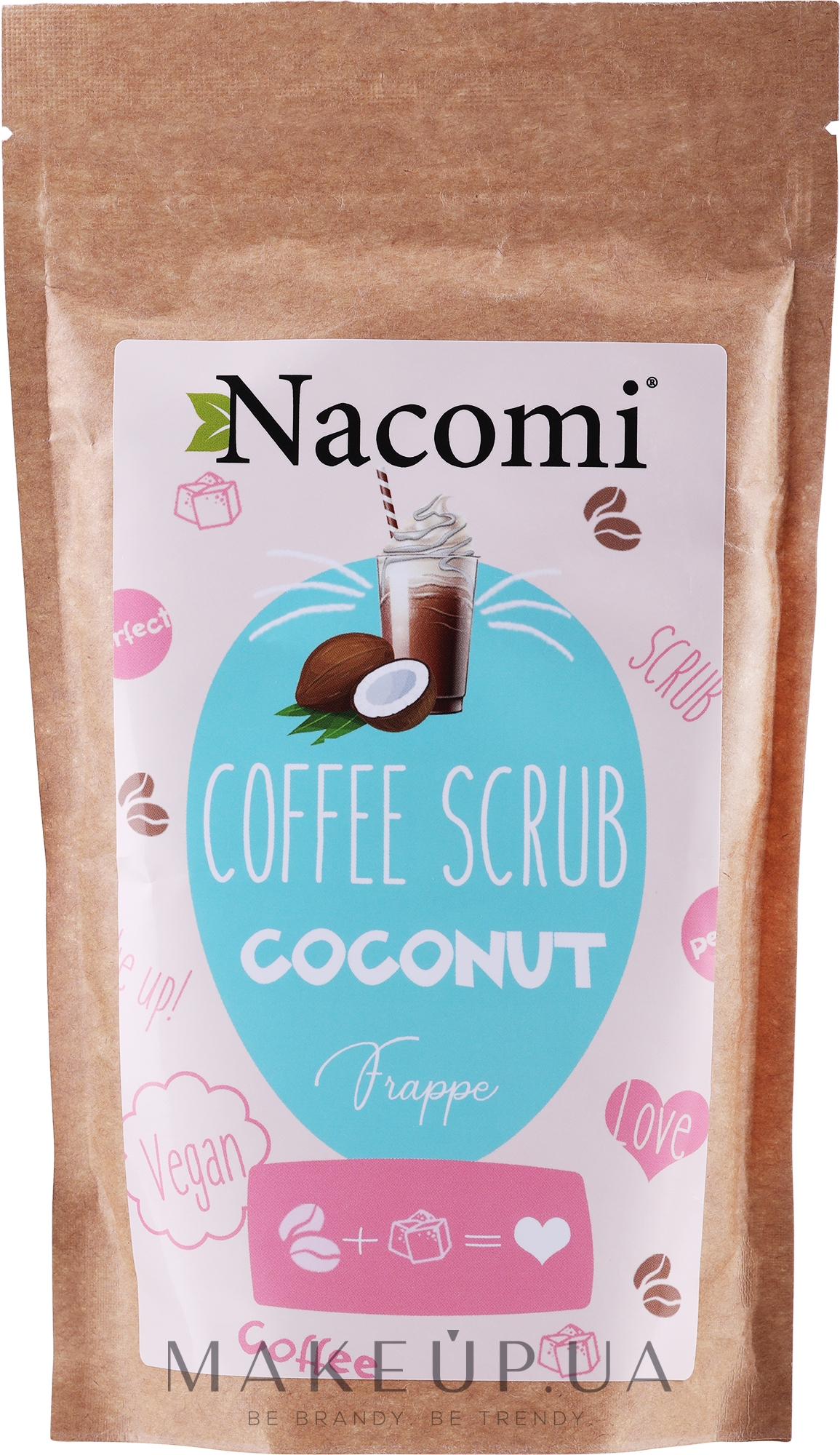 Кофейный скраб для тела с кокосом - Nacomi Coffee Scrub Coconut — фото 200g