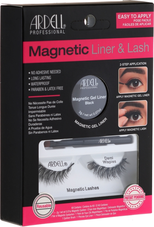 Набор - Magnetic Lash & Liner Lash Demi Wispies (eye/liner/2g + lashes/2pc)