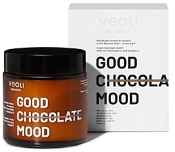 Веганская массажная свеча для тела с 40% маслом ши и витамином Е - Veoli Botanica Good Chocolate Mood — фото N1