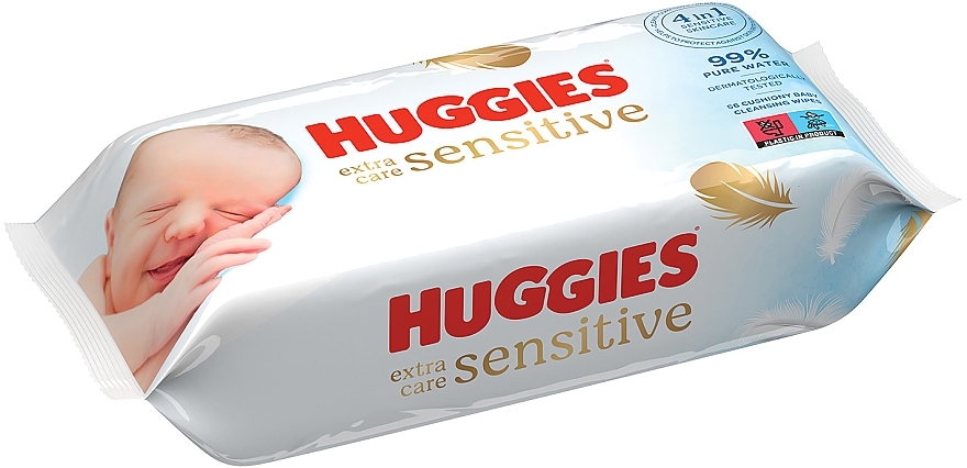 Детские влажные салфетки Pure Extra Care, 56 шт - Huggies — фото N2