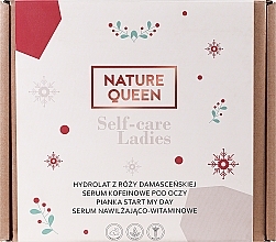 Парфумерія, косметика Набір - Nature Queen Self-care Ladies (f/foam/175ml + f/ton/100ml + eye ser/10ml + f/ser/30ml)