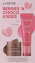Набір - Laneige Berries`N Choco Kisses Lip Duo Set (lip/balm/10ml + lip/mask/8g) — фото N1