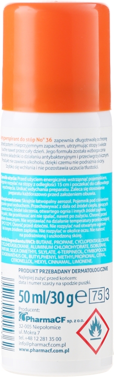 Антиперспирант для ног - Pharma CF No.36 Deodorant — фото N2