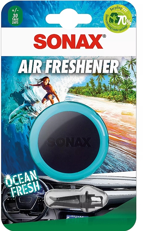 Ароматизатор на дефлектор авто - Sonax Ocean Fresh Air Freshener — фото N1