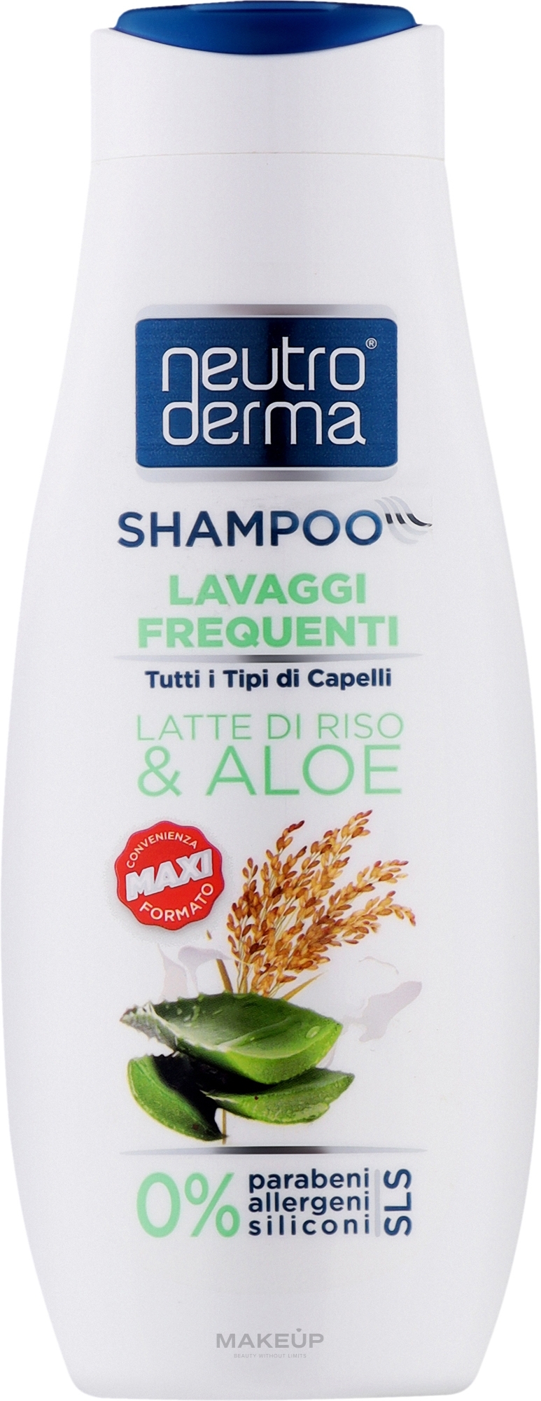 Шампунь для волосся "Рисове молоко та алое" - Neutro Derma Shampoo — фото 500ml