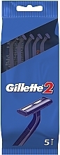 Набор одноразовых станков для бритья, 5 шт. - Gillette 2 — фото N2