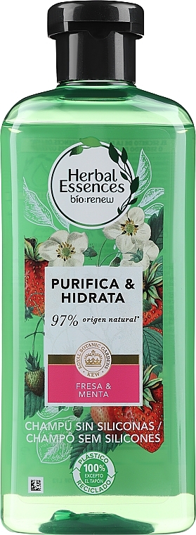 Шампунь "Біла полуниця і солодка м'ята" - Herbal Essences Strawberry & Mint Shampoo — фото N1