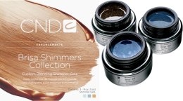 Парфумерія, косметика Набір мерехтливих гелів - CND Brisa Shimmers Collection