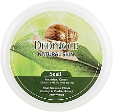 Крем для обличчя і тіла, з екстрактом равлика - Deoproce Natural Skin Snail Nourishing Cream — фото N3