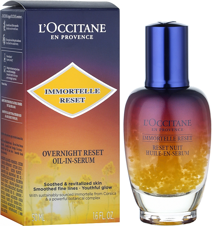 Нічний еліксир для обличчя - L'Occitane Immortelle Overnight Reset Oil-In-Serum — фото N5