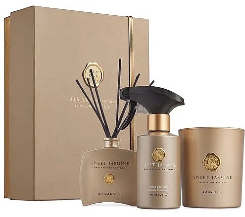 Набір - Rituals Private Collection Sweet Jasmine (diff/100ml + h/parf/250ml + candle/360g) — фото N1