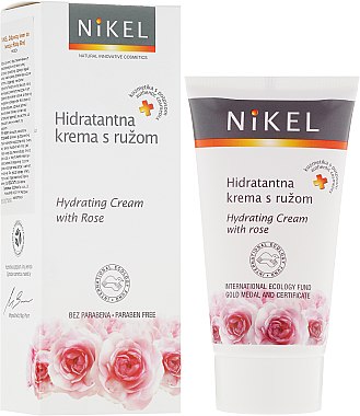 Зволожувальний крем з трояндою - Nikel Hydrating Cream with Rose — фото N1