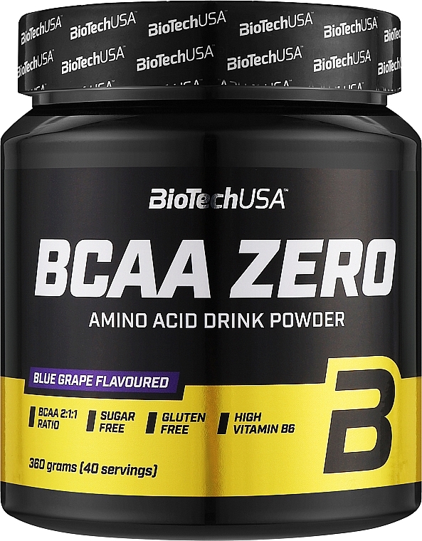 Комплекс аминокислот в порошке "Синий виноград" - BioTechUSA BCAA Zero Blue Grap Amino Acid Drink Powder  — фото N1