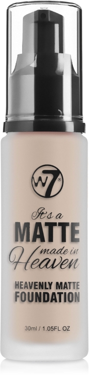 Матовый тональный крем - W7 Heavenly Matte Foundation