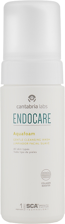 Деликатная очищающая пенка для лица - Cantabria Labs Endocare Aquafoam Limpiador Facial Gentle Cleansing Wash — фото N2